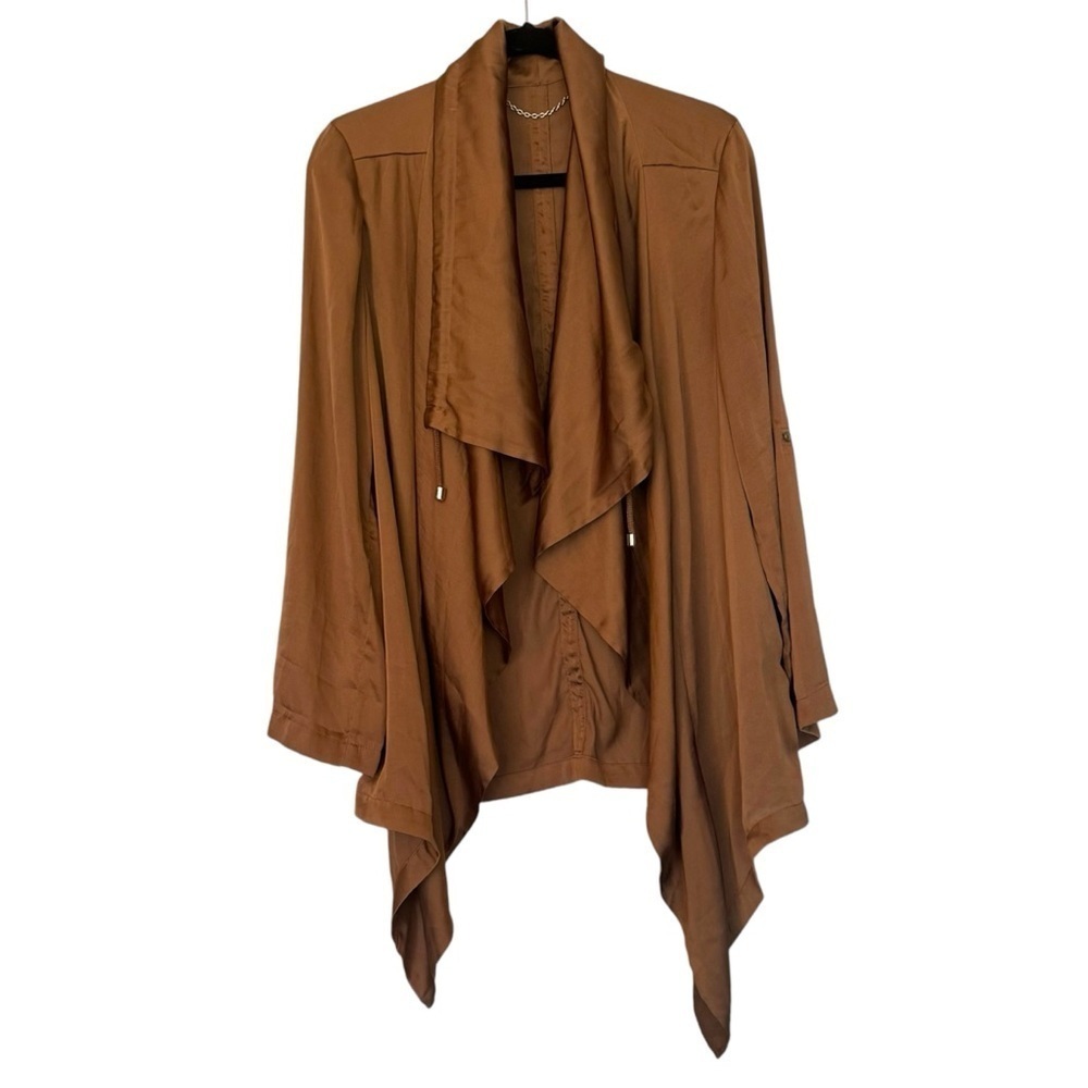 Chico’s Black Label Copper Open Flowy Cardigan
